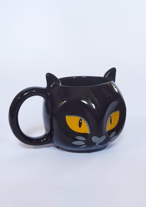 caneca gato preto